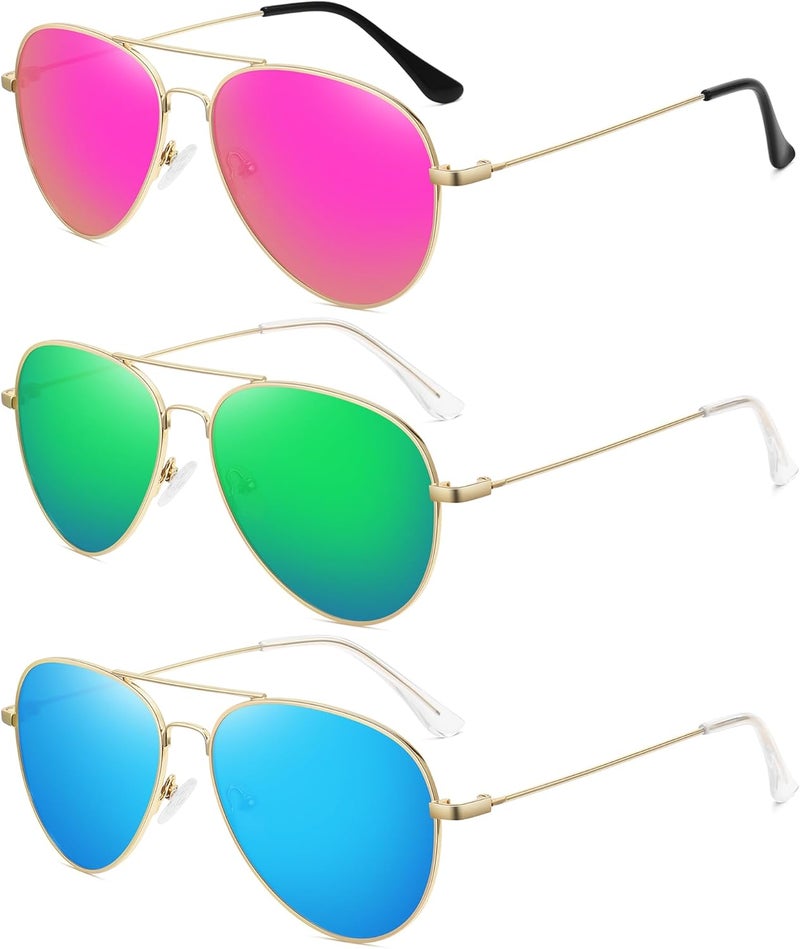 WOWSUN Classic Polarized Aviator Sunglasses for Women Men - Image 1